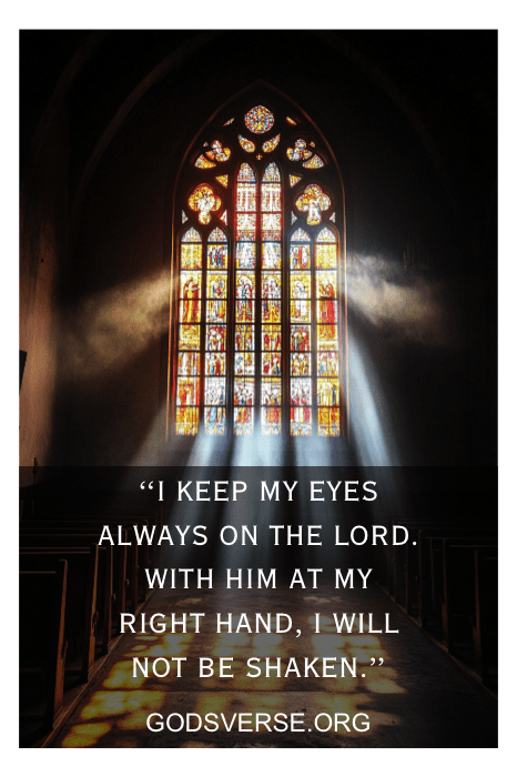 Light coming through stained glass window representing God's light breaking through depression