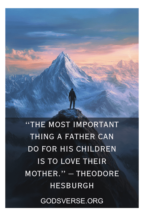 heartfelt boyfriend fathers day quotes - strong man standing at mountain summit overlooking vast horizon