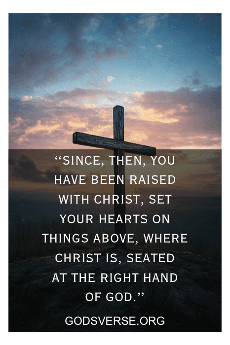 Cross on a hill at dawn for Palm Sunday church signs