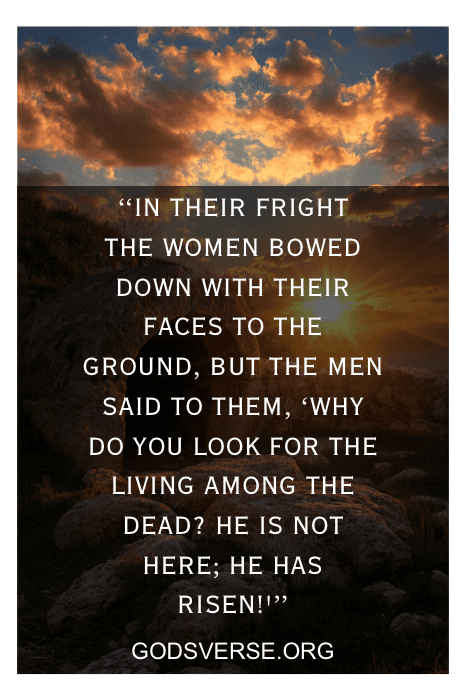 Empty tomb at sunrise for Easter Sunday church signs